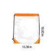Clear PVC Drawstring Backpack 13.3x17 Inches | https://www.bestnamebadges.com