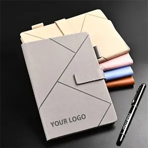 A5 PU Leather Notebook Gift Set with Pen