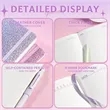 Starry PU Notebook with Pen - Half Letter | https://www.bestnamebadges.com
