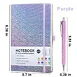 Starry PU Notebook with Pen - Half Letter | https://www.bestnamebadges.com