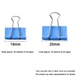 Assorted Metal Binder Clips - 1 in & 0.7 in | https://www.bestnamebadges.com