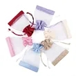 Luxury Sheer Organza Drawstring Gift Bag | https://www.bestnamebadges.com