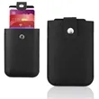 Stacked Leather RFID Blocking Credit Card Holder | https://www.bestnamebadges.com