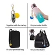 Plastic Pickleball Keychain with Stainless Steel Charm | https://www.bestnamebadges.com