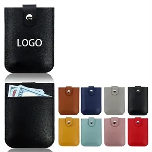 Stacked Leather RFID Blocking Credit Card Holder