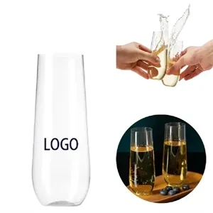 9 oz Recycled PET Stemless Champagne Flutes