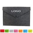 A4 Felt File Folder with Snap Closure | https://www.bestnamebadges.com