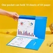 Letter-Size Plastic Two-Pocket Folder with Business Card | https://www.bestnamebadges.com