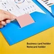 Letter-Size Plastic Two-Pocket Folder with Business Card | https://www.bestnamebadges.com
