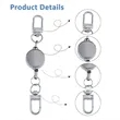 Alloy Retractable Badge Holder Keychain | https://www.bestnamebadges.com