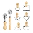 Stamp Maker & Cutter Set - 6 Shapes, Fluted Wheel | https://www.bestnamebadges.com