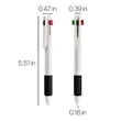 4-in-1 Multicolor Ballpoint Pen 1.0mm | https://www.bestnamebadges.com