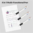 4-in-1 Multicolor Ballpoint Pen 1.0mm | https://www.bestnamebadges.com