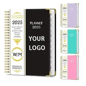 2025 A5 Metal Coil Weekly Monthly Planner