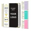 2025 A5 Metal Coil Weekly Monthly Planner | https://www.bestnamebadges.com