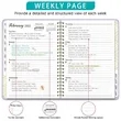 2025 A5 Metal Coil Weekly Monthly Planner | https://www.bestnamebadges.com