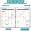 2025 A5 Metal Coil Weekly Monthly Planner | https://www.bestnamebadges.com