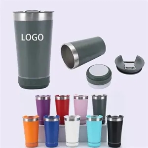 Stainless Steel Bluetooth Speaker Tumbler with Bottle Opener