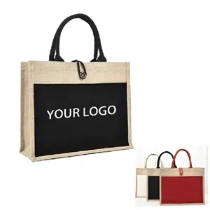Natural Jute PVC Laminated Beach Bag