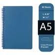 A5 Spiral Polypropylene Notebook, 80 Sheets | https://www.bestnamebadges.com