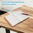 Refillable Lined Faux Leather Journal Notebook | https://www.bestnamebadges.com