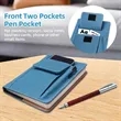 Refillable Lined Faux Leather Journal Notebook | https://www.bestnamebadges.com
