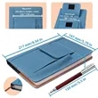 Refillable Lined Faux Leather Journal Notebook | https://www.bestnamebadges.com