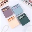 Mini Travel Makeup Brush Set with Case | https://www.bestnamebadges.com