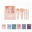Mini Travel Makeup Brush Set with Case | https://www.bestnamebadges.com