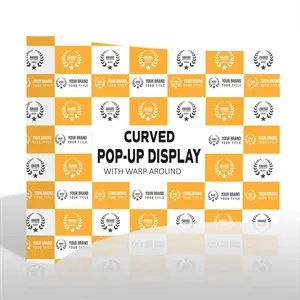 10'x8' Curved Pop Up Backdrop Display With Full Wrap Graphic