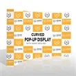 10'x8' Curved Pop Up Backdrop Display With Full Wrap Graphic | https://www.bestnamebadges.com