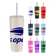 Union Printed - 24 Oz. Double Wall Tumbler w/ Leak Proof Str | https://www.bestnamebadges.com