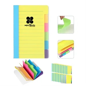Tabbed Self Stick Lined Note Pad