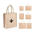 Carrying burlap bags | https://www.bestnamebadges.com