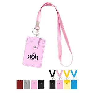 PU Leather Business ID Card Holder