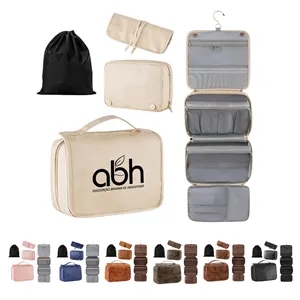 3 in 1 Large Personalized PU Leather Toiletry Bag