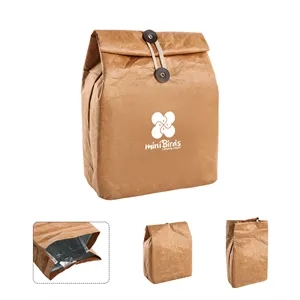 Reusable Tyvek Insulated Paper Cooler Lunch Bag