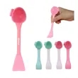 Multi function Silicone Face Massage Brush With Long Handle | https://www.bestnamebadges.com