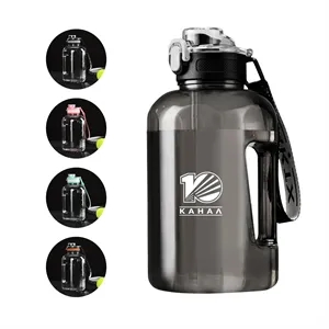 Water Bottle With Times To Drink and Straw