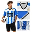 Custom Sublimated Performance V-Neck Soccer Jersey | https://www.bestnamebadges.com