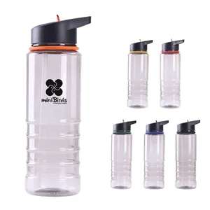 25 Oz Tritan Gripper Bottle With Straw