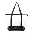 Large Clear Zippered Beach Tote Bag | https://www.bestnamebadges.com