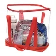 Large Clear Zippered Beach Tote Bag | https://www.bestnamebadges.com