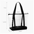 Large Clear Zippered Beach Tote Bag | https://www.bestnamebadges.com