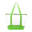 Large Clear Zippered Beach Tote Bag | https://www.bestnamebadges.com
