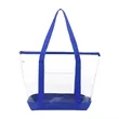 Large Clear Zippered Beach Tote Bag | https://www.bestnamebadges.com