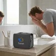 Water-Resistant Hanging Travel Toiletry Bag | https://www.bestnamebadges.com