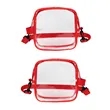 Clear PVC Crossbody Stadium Bag Sports Pack | https://www.bestnamebadges.com