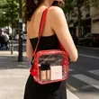 Clear PVC Crossbody Stadium Bag Sports Pack | https://www.bestnamebadges.com