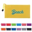 Small PVC Zipper Pencil Pouch Office Supplies | https://www.bestnamebadges.com